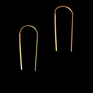 Gold Tone Threader Earrings